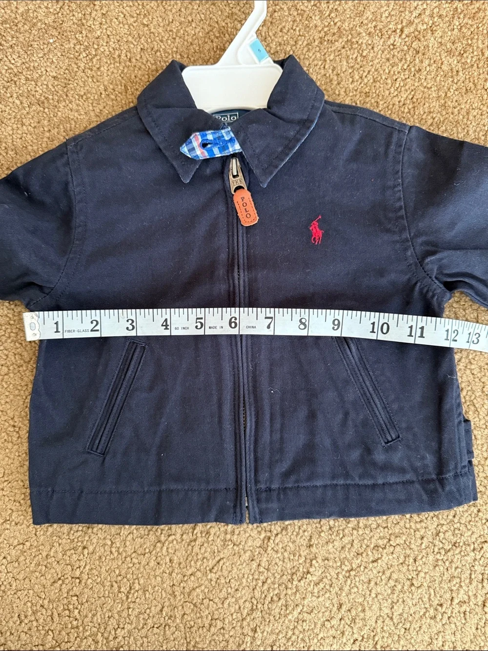 NWT Polo by Ralph Lauren navy  Kids' Zip Jacket with Red Logo